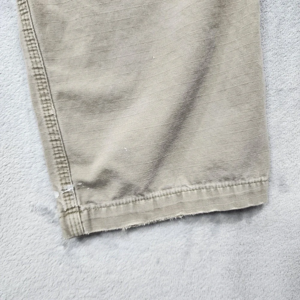 Carhartt Pants Mens 32x30* Beige Relaxed Fit Double Front Ripstop Cargo Utility